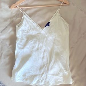 Massimo Dutti White Silk Top